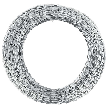 VIDAXL SCHEERMEMETSTIKKELDRAAD CONCERTINA GALVANISCHE STAHL 150 M