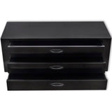 Vidaxl Toolbox mit 3 Schubladen aus Metallschwarz