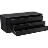 Vidaxl Toolbox mit 3 Schubladen aus Metallschwarz