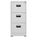 Vidaxl archiefkast 46x62x102,5 cm staal lichtgrijs