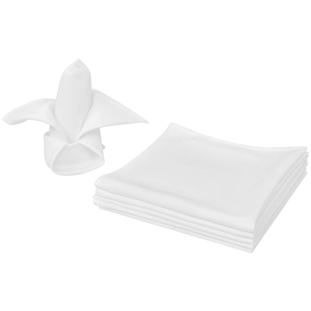 Vidaxl Servietten weiß 50 Stück 50 x 50 cm