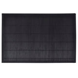 VIDAXL 6 SCATEMATS BAMBOO 30 x 45 cm Schwarz