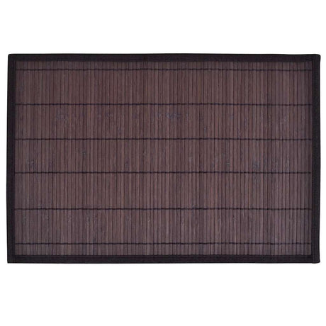 VIDAXL 6 SCAMMATS BAMBOO 30 x 45 cm dunkelbraun