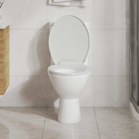 Vidaxl Toilettensitz Soft-Close Oval White