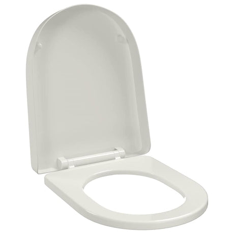 Vidaxl Toilettensitz weiche quadratische weiße Weiße