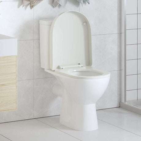 Vidaxl Toilettensitz weiche quadratische weiße Weiße