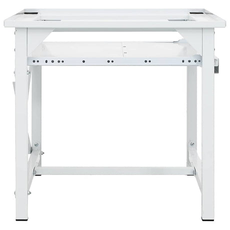 VIDAXL WASCH MECHANLICHERVERHOGER mit ausziehbarem Regal weiß