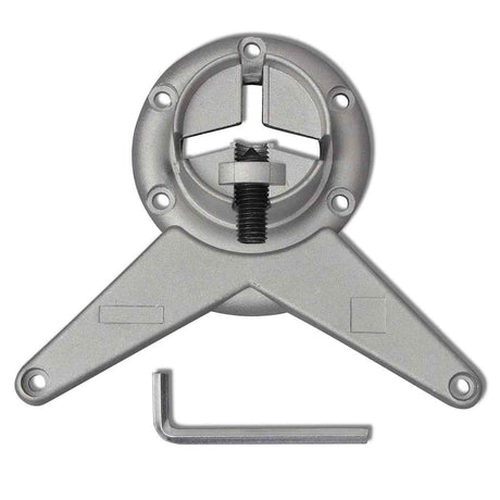 Vidaxl tafelpoten in hoogte verstelbaar geborsteld nikkel 870 mm 4 st