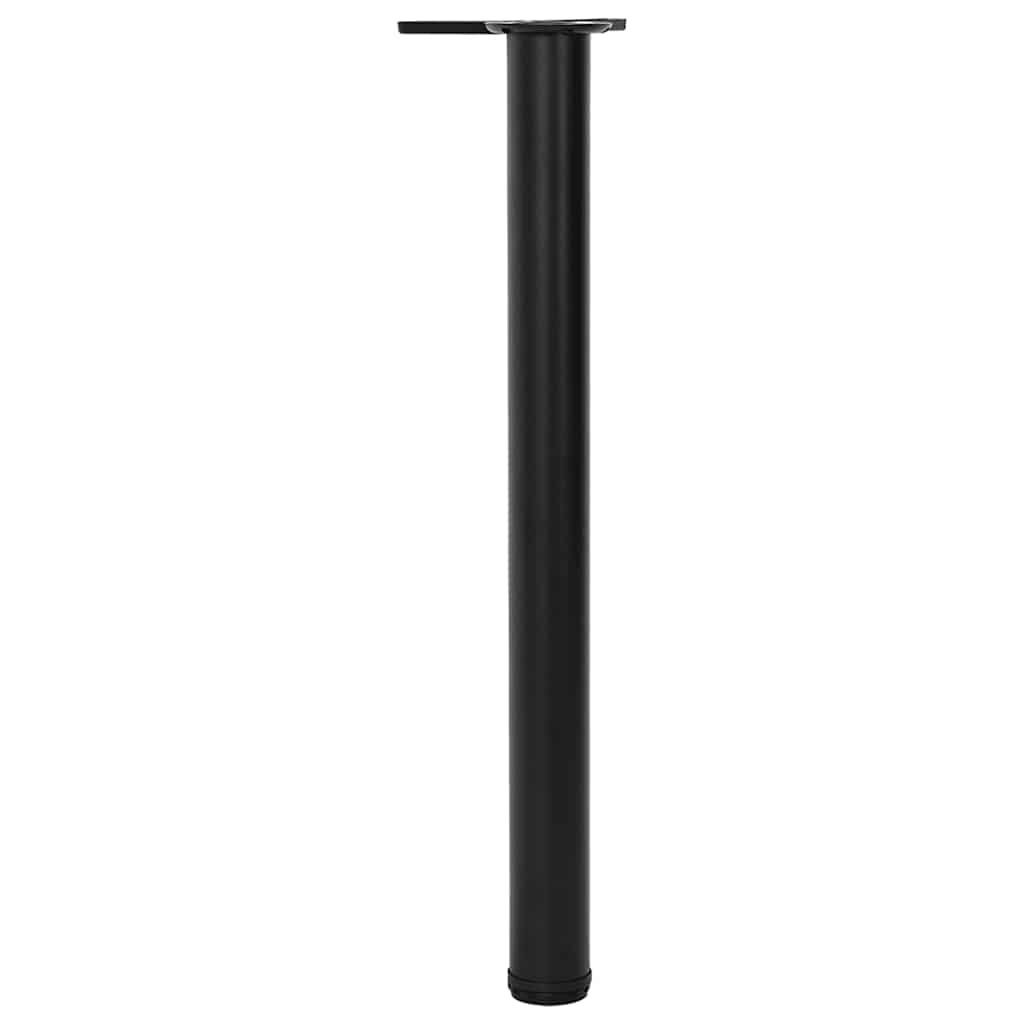 Vidaxl tafelpoten in hoogte verstelbaar zwart 710 mm 4 st
