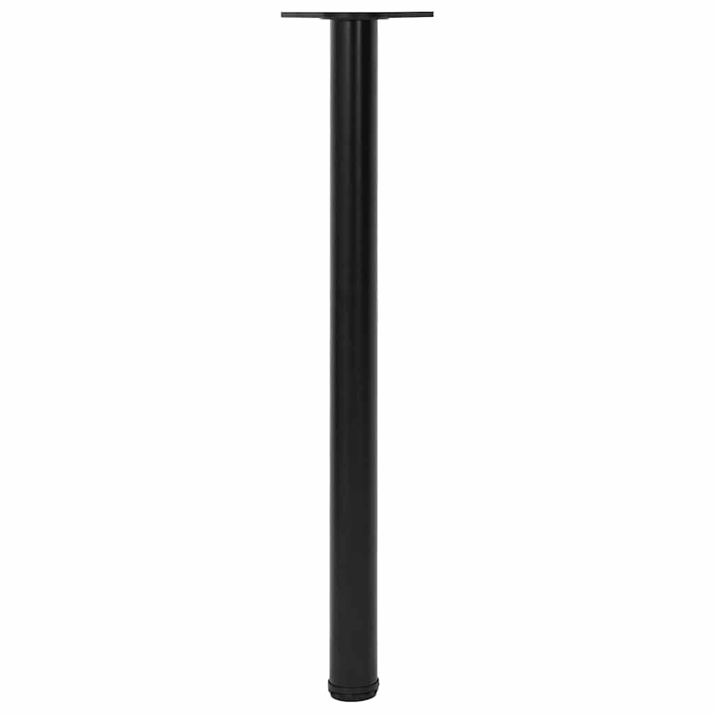 Vidaxl tafelpoten in hoogte verstelbaar zwart 870 mm 4 st
