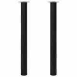 Vidaxl tafelpoten telescopisch 710-1100 mm zwart 2 st
