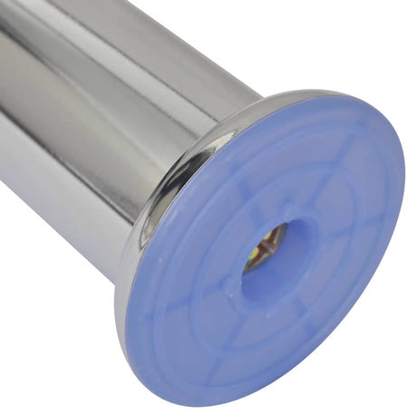 Vidaxl bankpoten rond chroom 180 mm 4 st