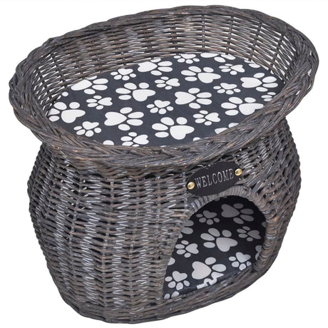Vidaxl Cat Bed House Kratzerpfosten mit Kissenweiden