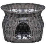 Vidaxl Cat Bed House Kratzerpfosten mit Kissenweiden