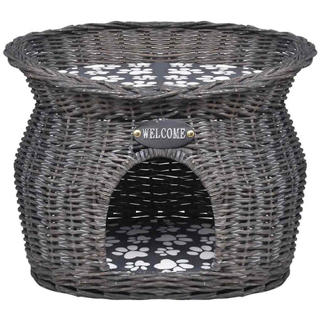 Vidaxl Cat Bed House Kratzerpfosten mit Kissenweiden
