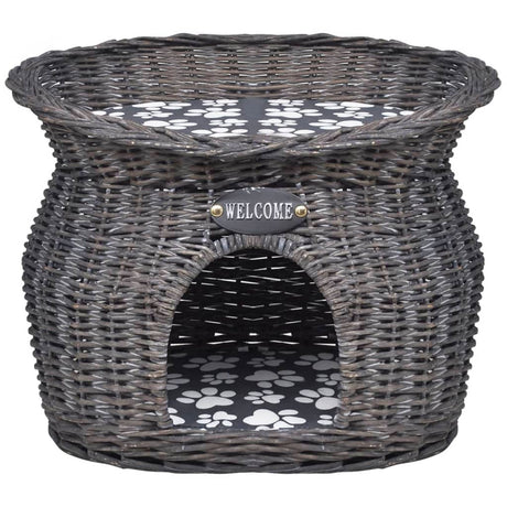 Vidaxl Cat Bed House Kratzerpfosten mit Kissenweiden