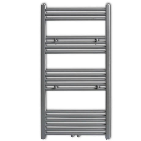 Vidaxl Kühlerhandtuchregal gerade 600x1160 mm grau
