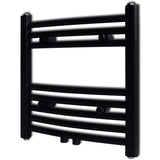 Vidaxl Kühlerhandtuchregal 480 x 480 mm schwarz gebogen