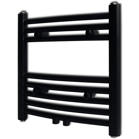 Vidaxl Kühlerhandtuchregal 480 x 480 mm schwarz gebogen