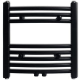 Vidaxl Kühlerhandtuchregal 480 x 480 mm schwarz gebogen