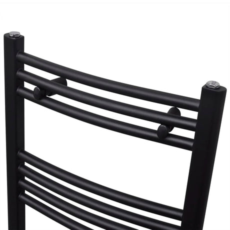 Vidaxl Kühlerhandtuchregal 480 x 480 mm schwarz gebogen