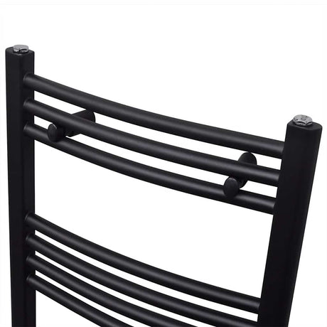 Vidaxl Kühlerhandtuchregal 480 x 480 mm schwarz gebogen