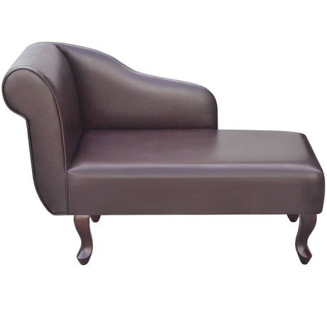 Vidaxl chaise longue kunstleer bruin