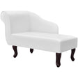 Vidaxl chaise longue kunstleer wit