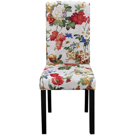 Vidaxl eetkamerstoelen 2 st stof meerkleurig