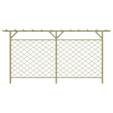 Vidaxl -Gartenzaun mit Latten- und Pergola -Holz