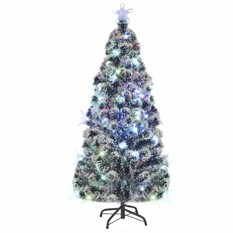 VIDAXL -Weihnachtsbaum mit LED und Standard 150 cm Faser -Optik