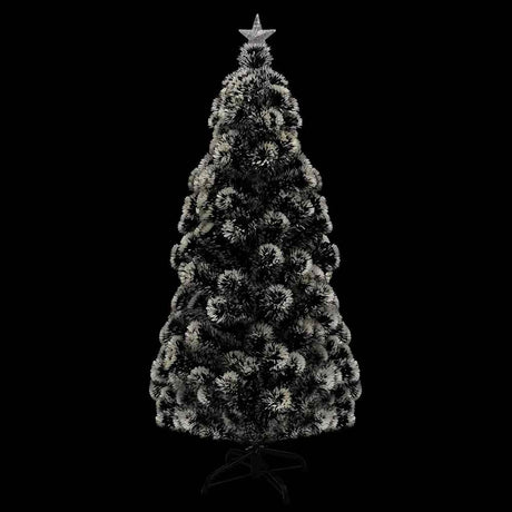 Vidaxx vorbeleuchteter Weihnachtsbaum mit Ständer und LED 150 cm Glasfaser