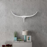 Vidaxl Bulls Kopf für das Wandaluminium 72 cm Silberfarbe