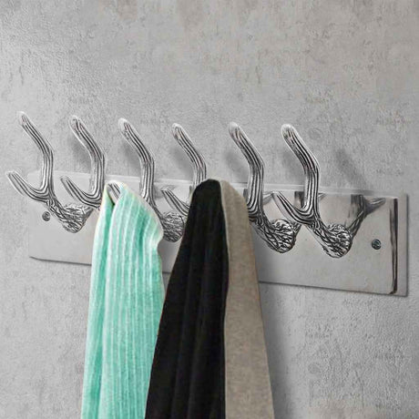 Vidaxx Aluminium-Garderobe silberfarben