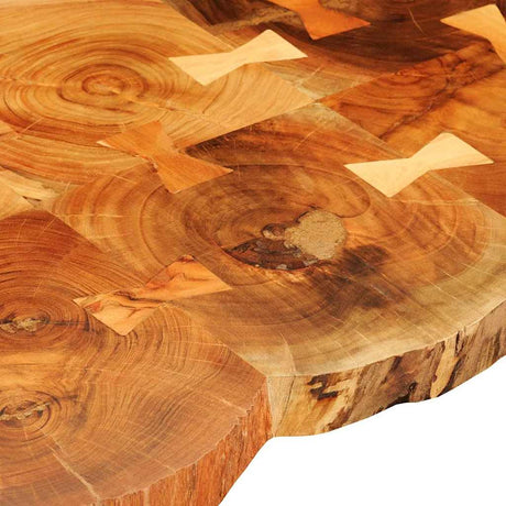 Vidaxl salontafel met 6 boomstammen 35 cm massief acaciahout