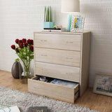 Vidaxl dressoir met 4 lades 60x30,5x71 cm eikenkleur