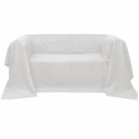 VIDAXL Bank Cover 270x350 cm Microsuède Creme