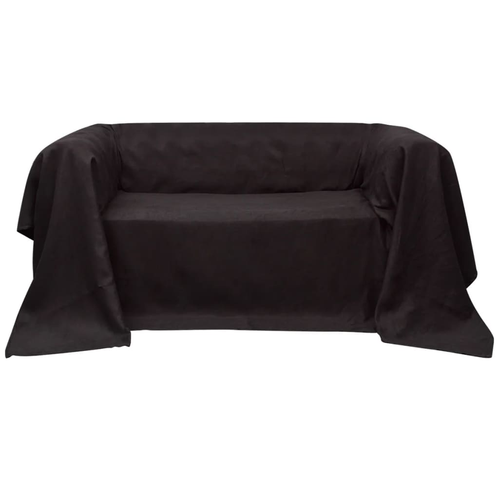 VIDAXL -Bankabdeckung 210x280 cm Microsuède Brown