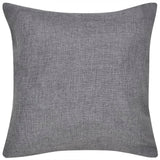 Vidaxl -Kissenbezüge Leinen Look 50 x 50 cm Anthrazit 4 Teile
