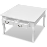 Vidaxl salontafel met 4 lades wit