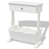 Vidaxl tijdschriftenrek melrose wit