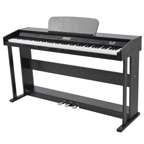 VidaXL Digitalpiano mit Pedalen 88 Tasten schwarz