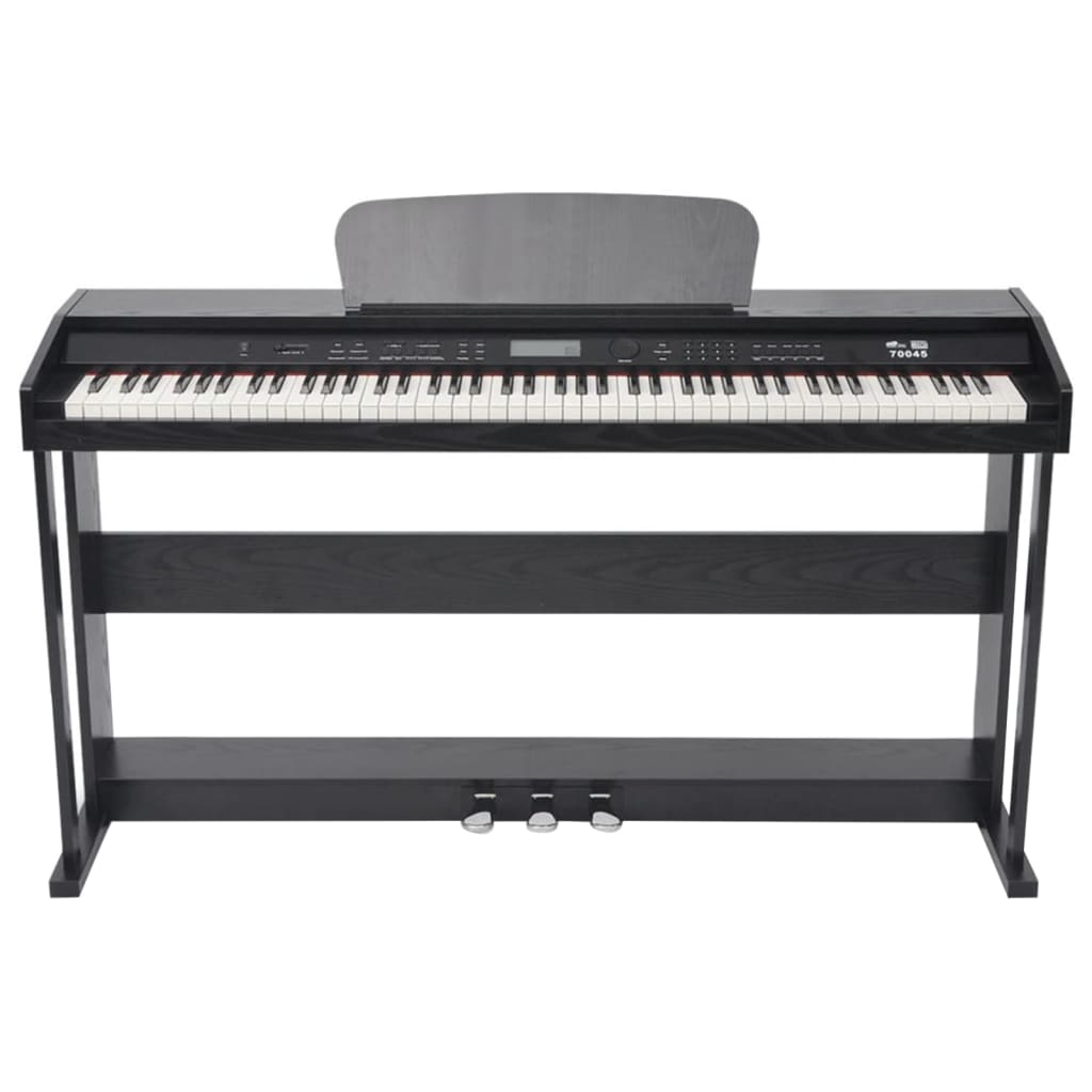 VidaXL Digitalpiano mit Pedalen 88 Tasten schwarz