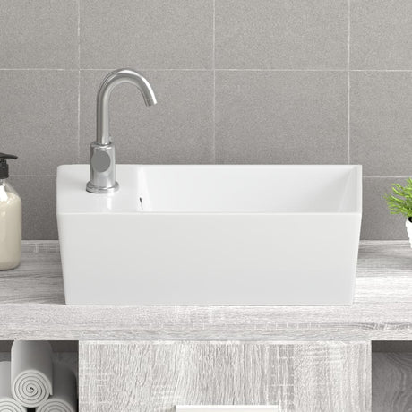 VIDAXL WASHBAIN 48X25X15 CM Keramik Weiß