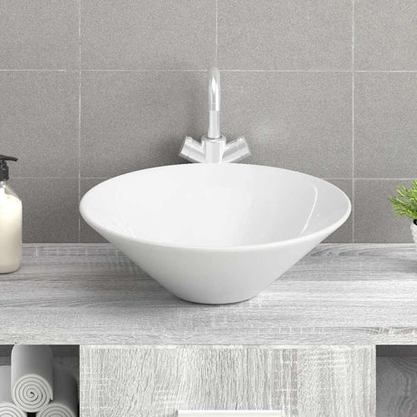 Vidaxl Watens 2 PCs 42x42x14 cm Keramik Weiß