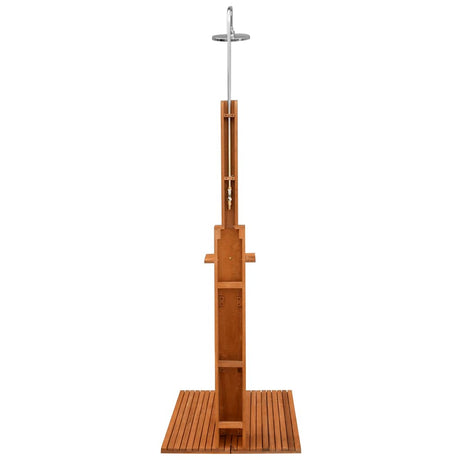 Vidaxl Outdoor Dusch Eukalyptus Holz und Stahl