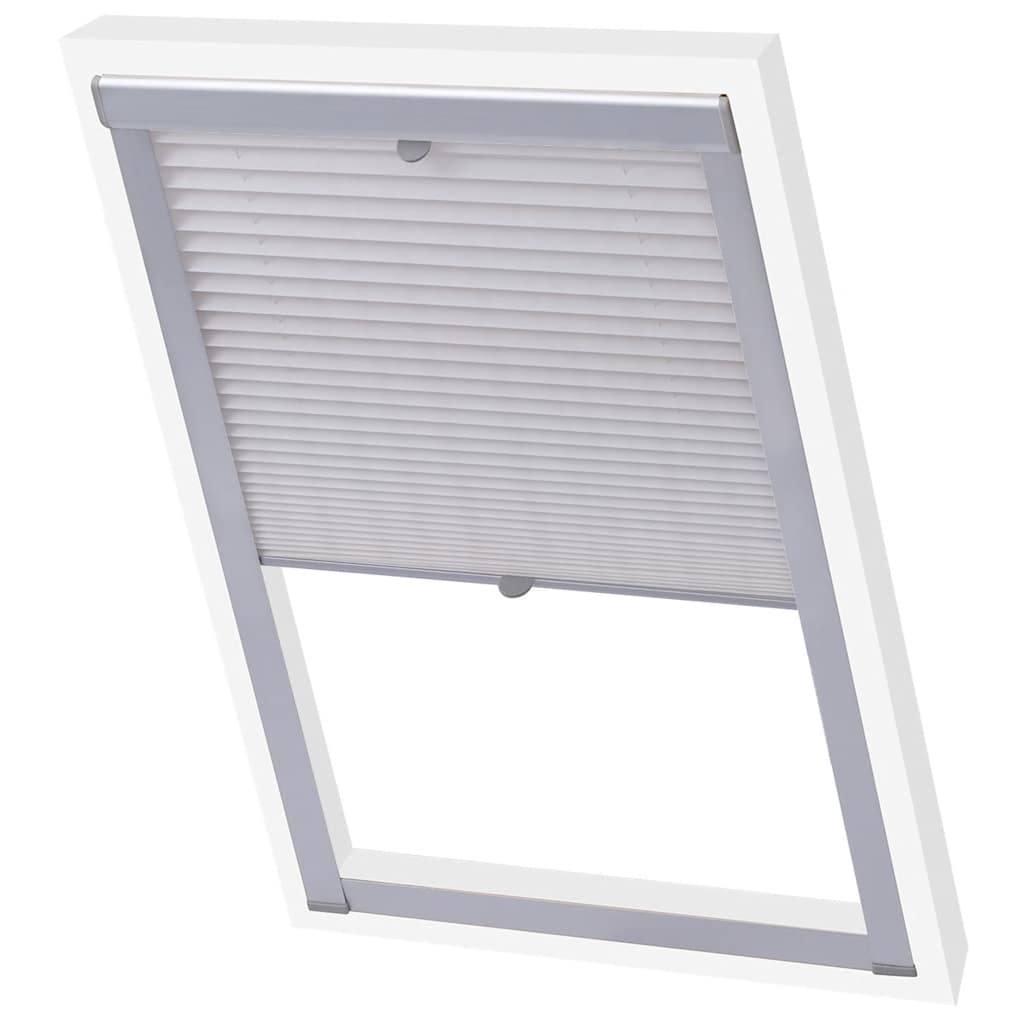 Vidaxl Roller Blind Falten weiße P08 408