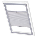 Vidaxl Roller Blind Falten weiß S06 606