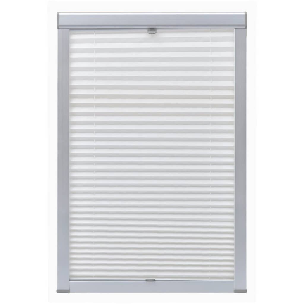Vidaxl Roller Blind Falten weiß S06 606