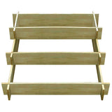 Vidaxl Plannet Drei -Layer 90x90x35 cm imprägniertes Holz